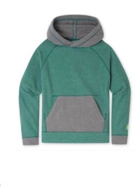 Like new Stio Turpin Fleece Hoodie - Kids 14 baby blue/ navy